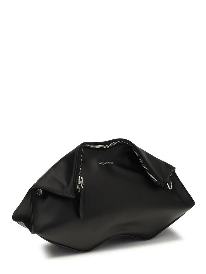 Black Calf Leather Bos Taurus Clutch Bag