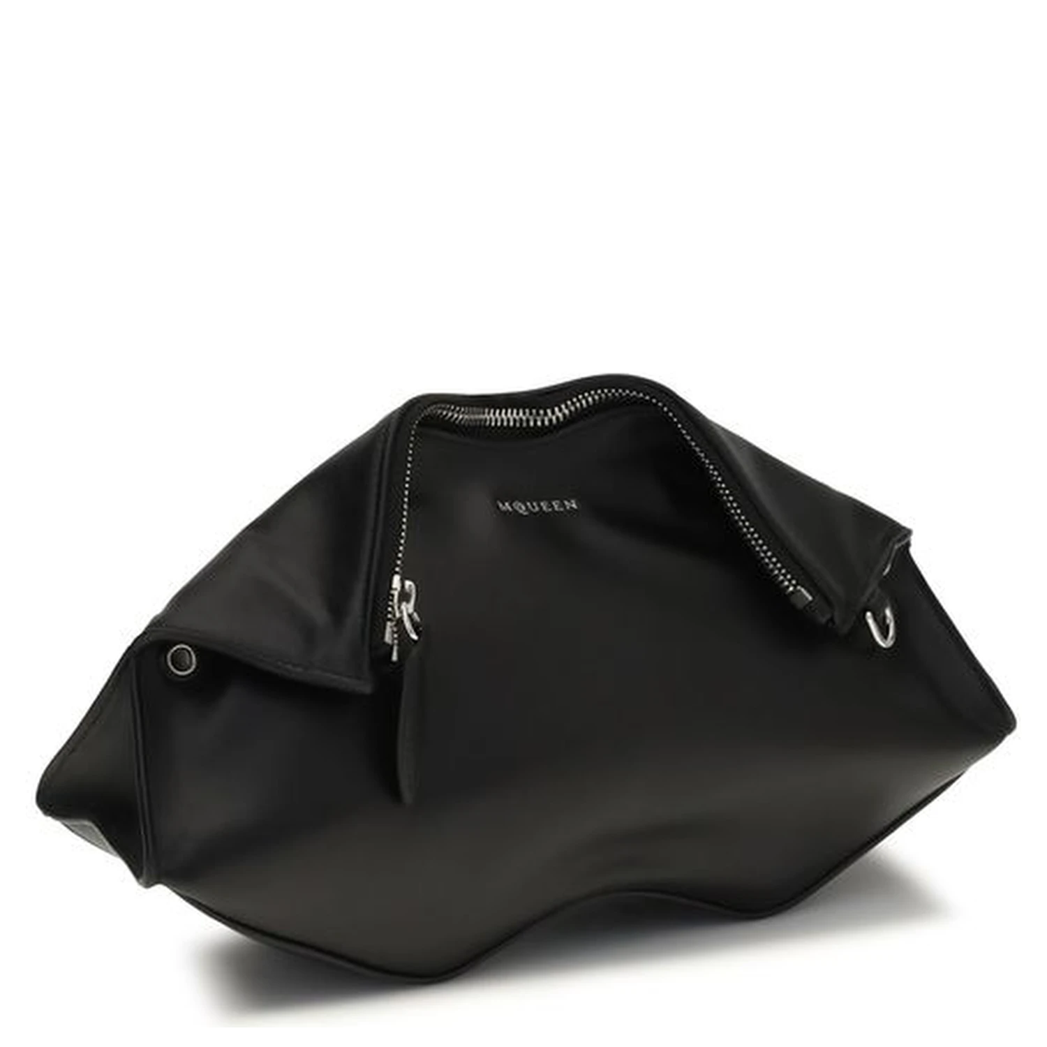 Black Calf Leather Bos Taurus Clutch Bag