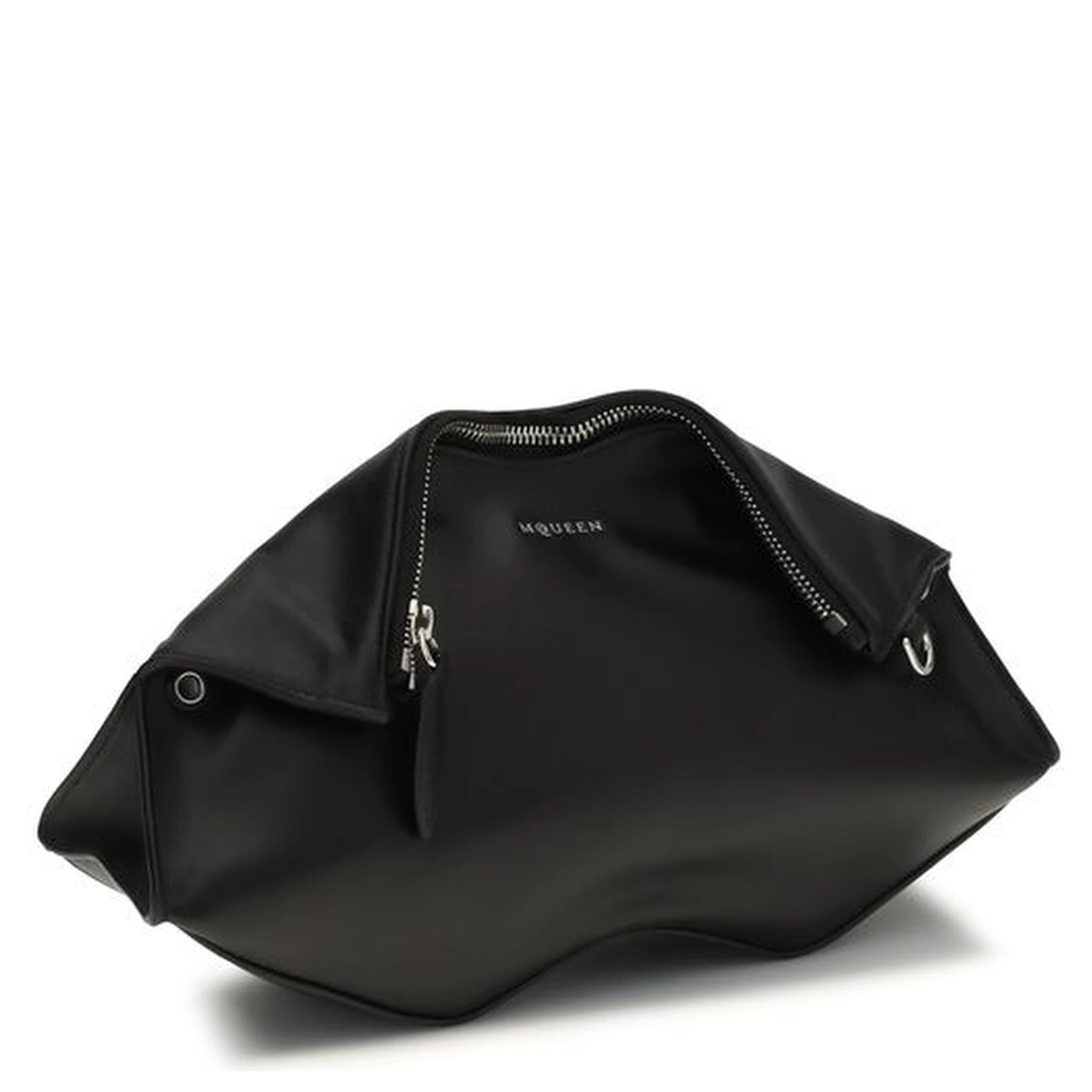 Black Calf Leather Bos Taurus Clutch Bag