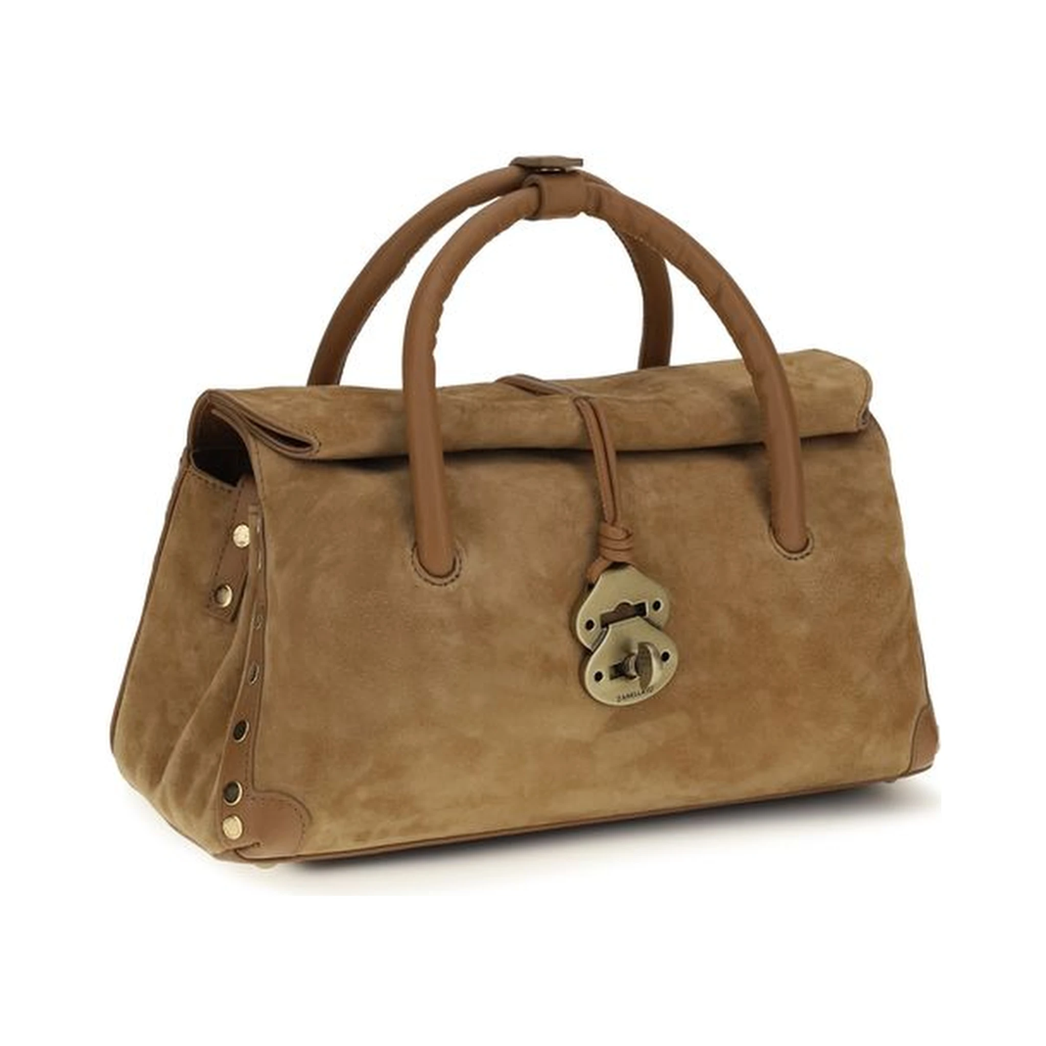 Brown Calf Leather Bos Taurus Handbag