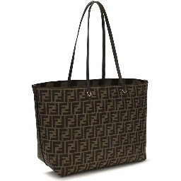 Brown Polyester Shoulder Bag