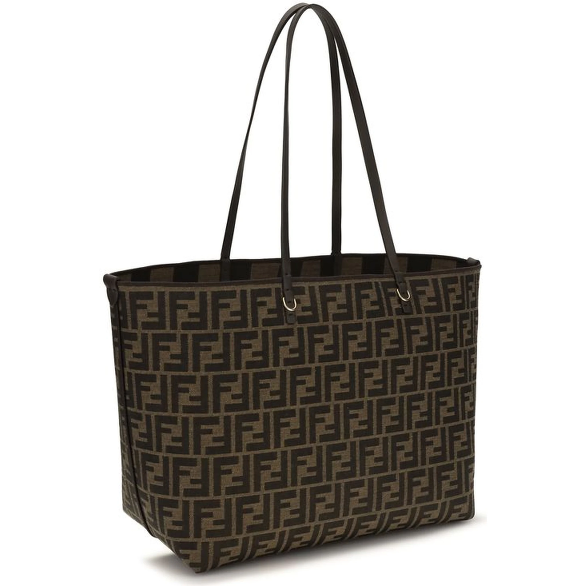 Brown Polyester Shoulder Bag