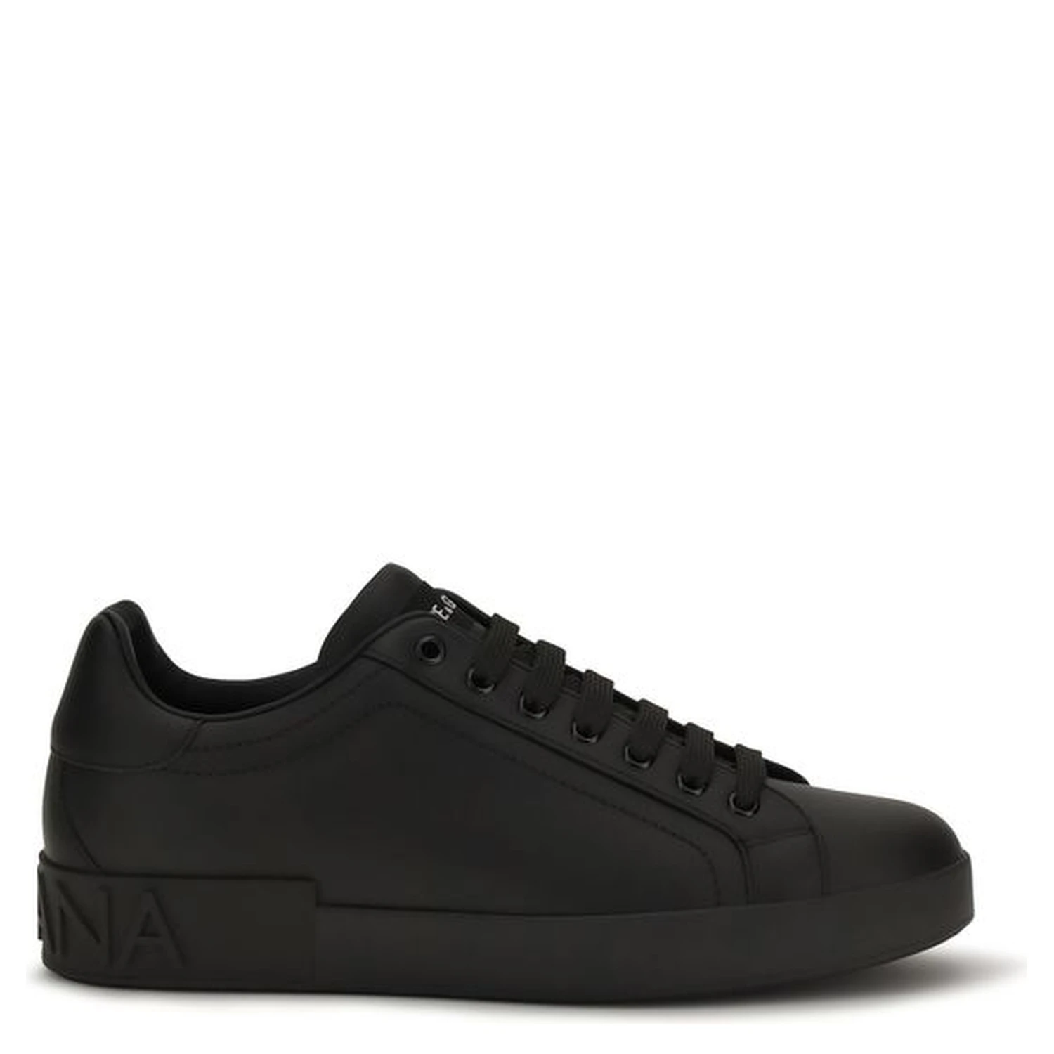 Black Calf Leather Bos Taurus Low Top Sneakers