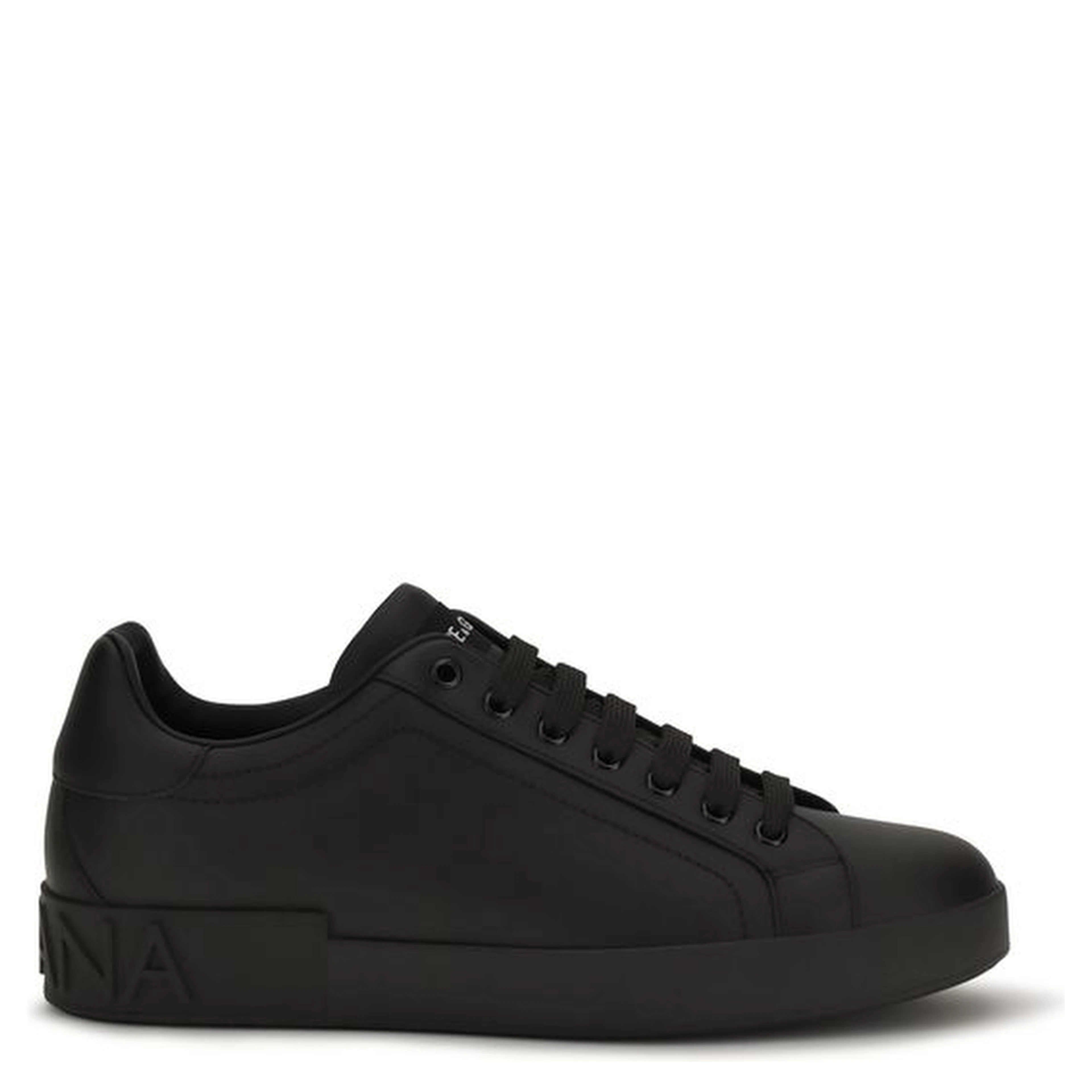 Black Calf Leather Bos Taurus Low Top Sneakers