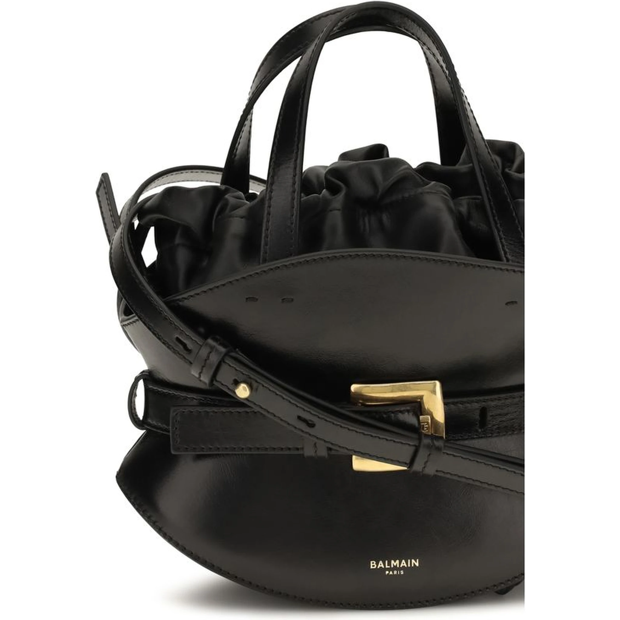 Black Calf Leather Bos Taurus Shoulder Bag