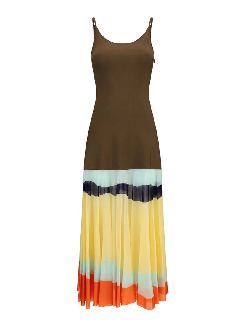 Multicolor Viscose Casual Dress