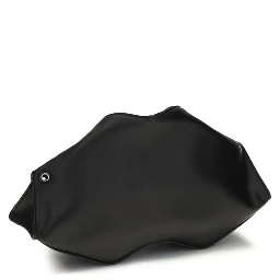 Black Calf Leather Bos Taurus Clutch Bag