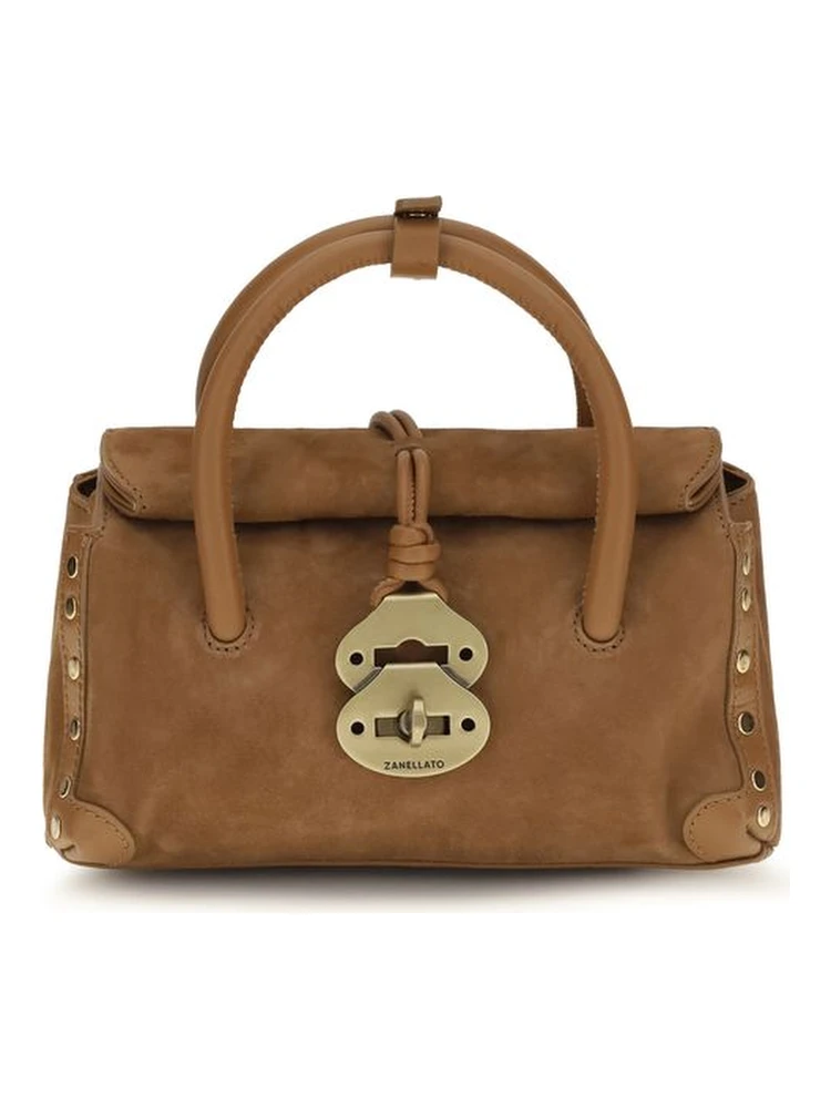 Brown Calf Leather Bos Taurus Handbag