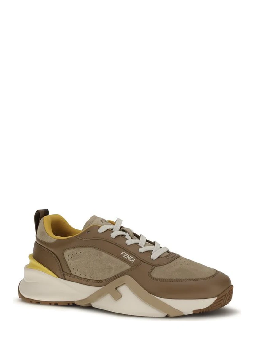 Multicolor Calf Leather Bos Taurus Athletic Sneakers