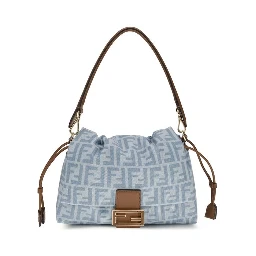 Blue Cotton Shoulder Bag