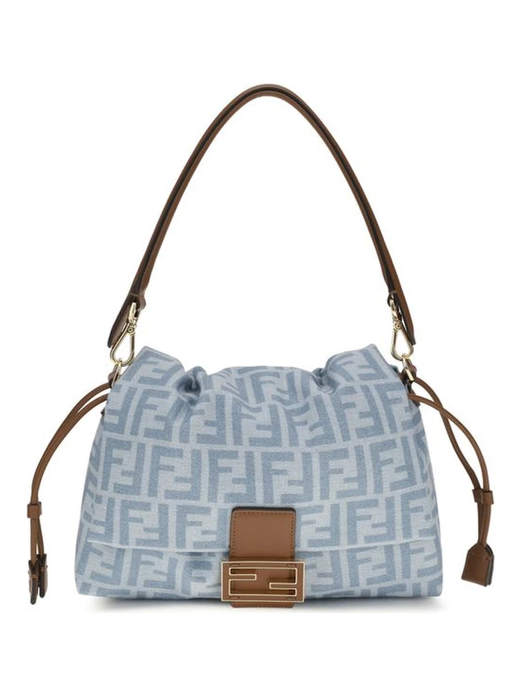 Blue Cotton Shoulder Bag
