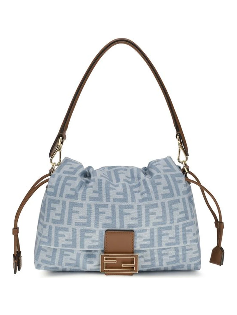 Blue Cotton Shoulder Bag