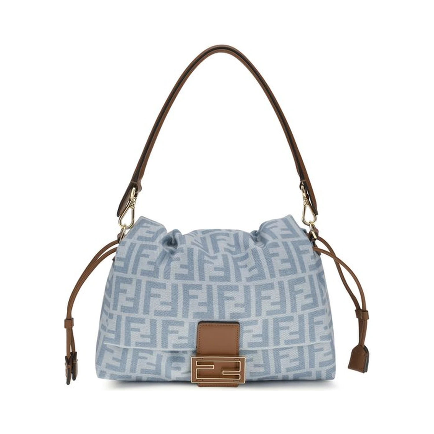 Blue Cotton Shoulder Bag