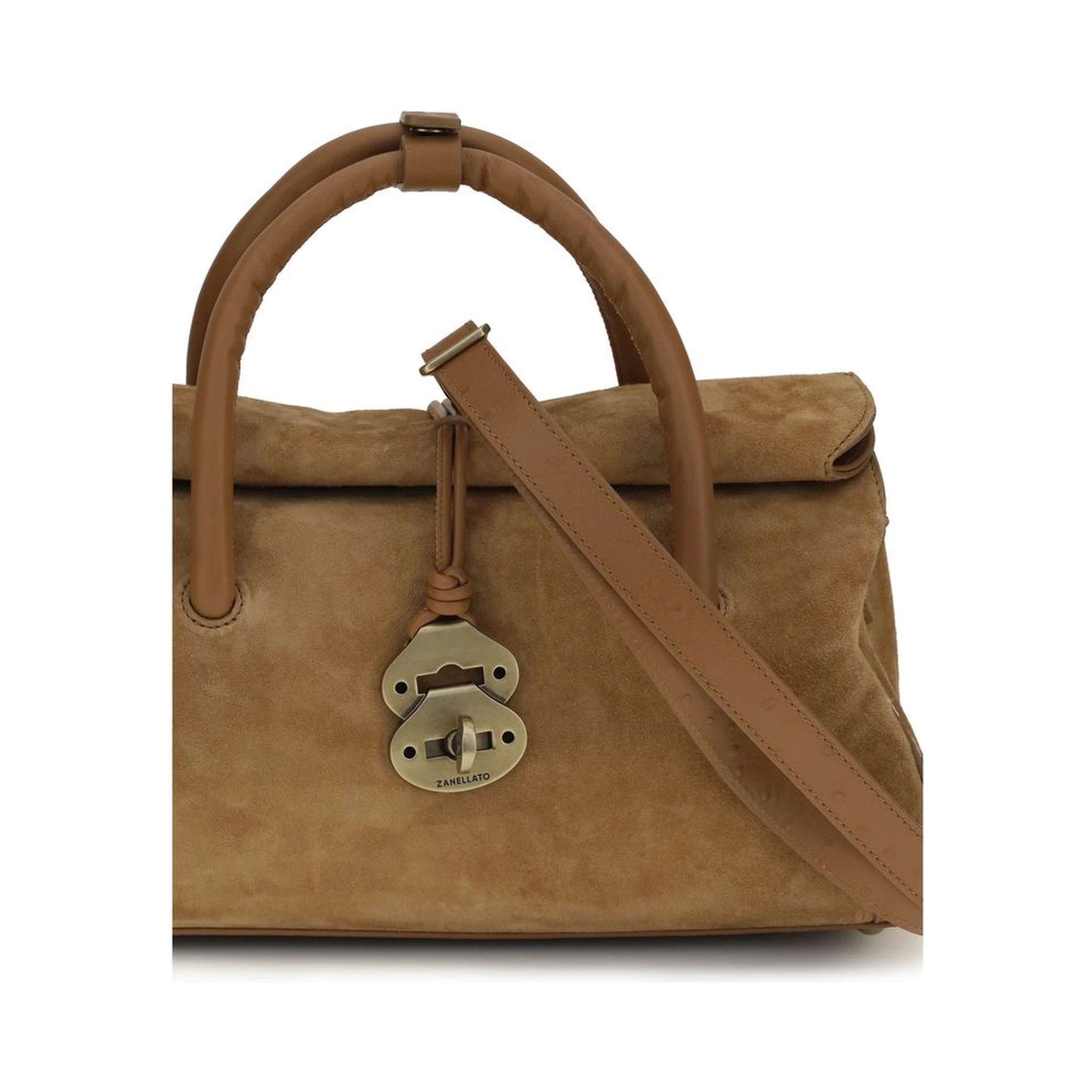 Brown Calf Leather Bos Taurus Handbag