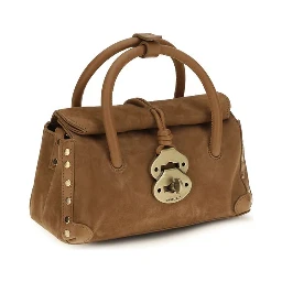 Brown Calf Leather Bos Taurus Handbag
