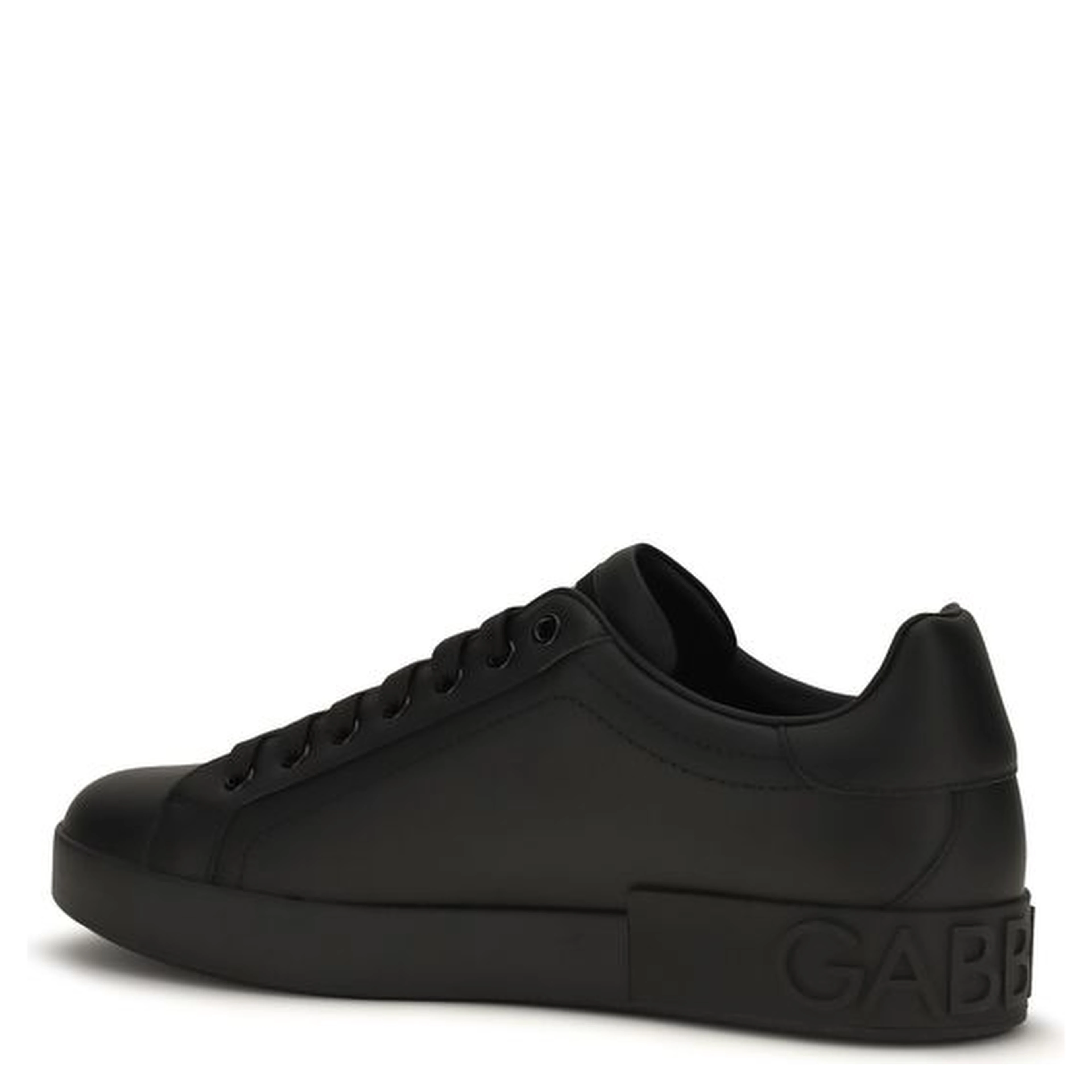 Black Calf Leather Bos Taurus Low Top Sneakers