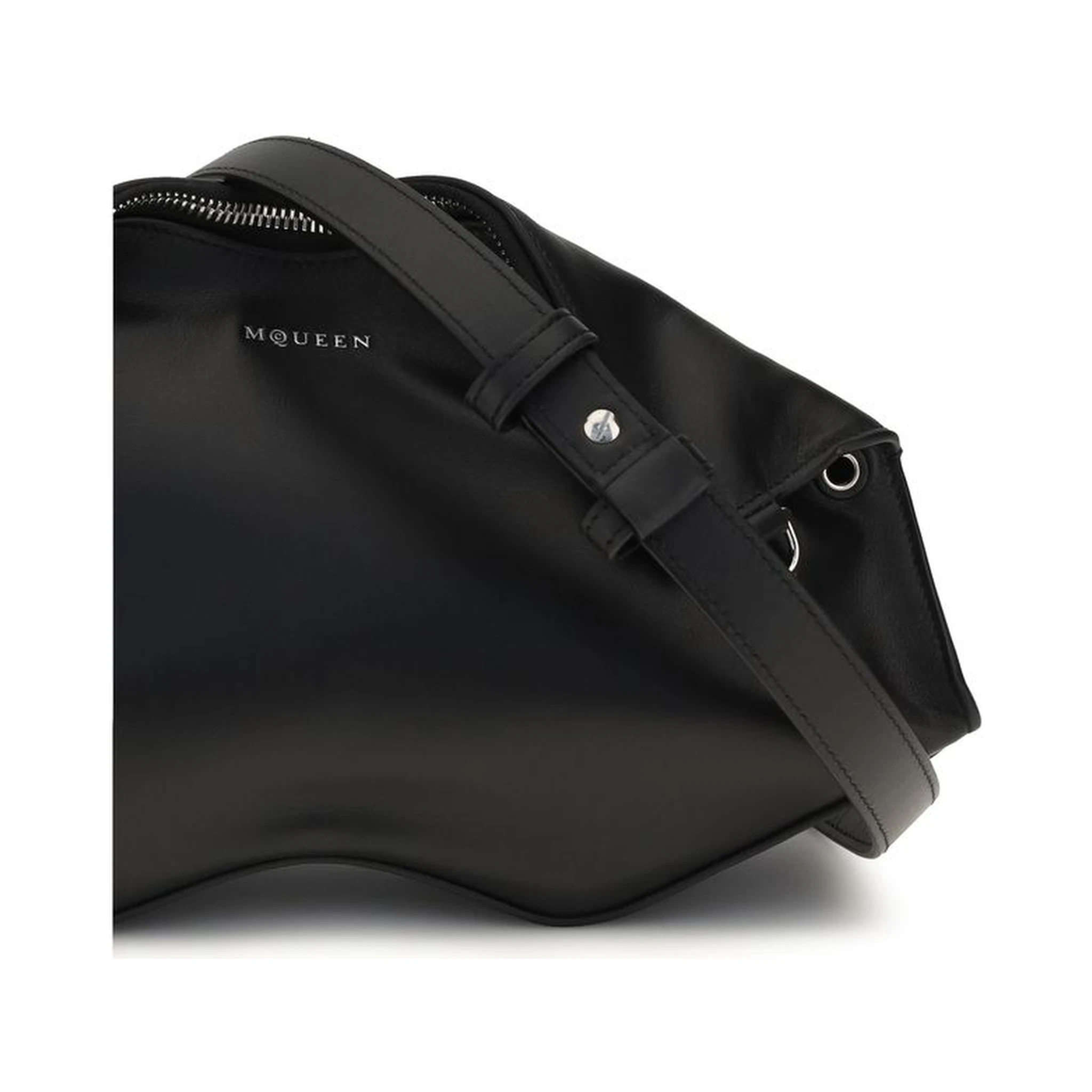 Black Calf Leather Bos Taurus Clutch Bag
