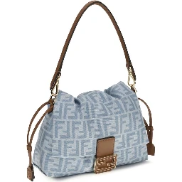 Blue Cotton Shoulder Bag