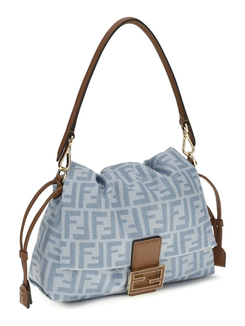 Blue Cotton Shoulder Bag