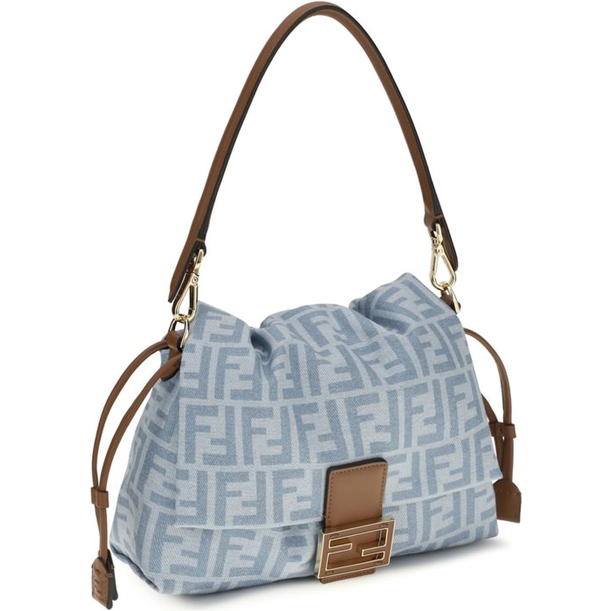 Blue Cotton Shoulder Bag