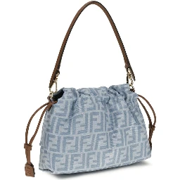 Blue Cotton Shoulder Bag