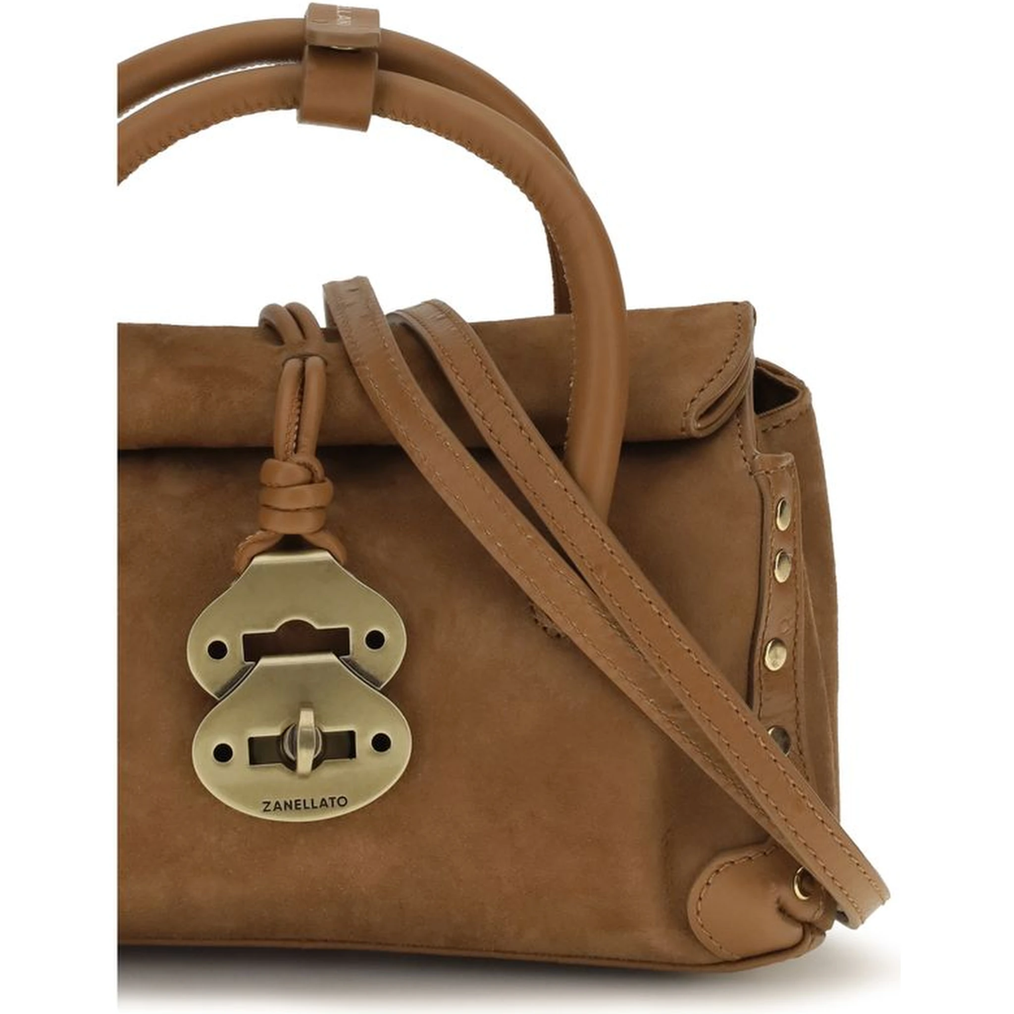 Brown Calf Leather Bos Taurus Handbag