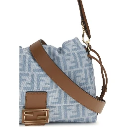Blue Cotton Shoulder Bag