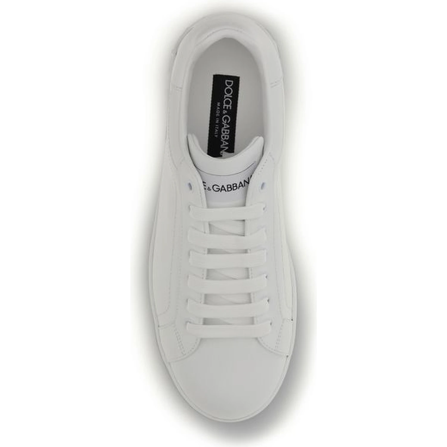 White Calf Leather Bos Taurus Low Top Sneakers