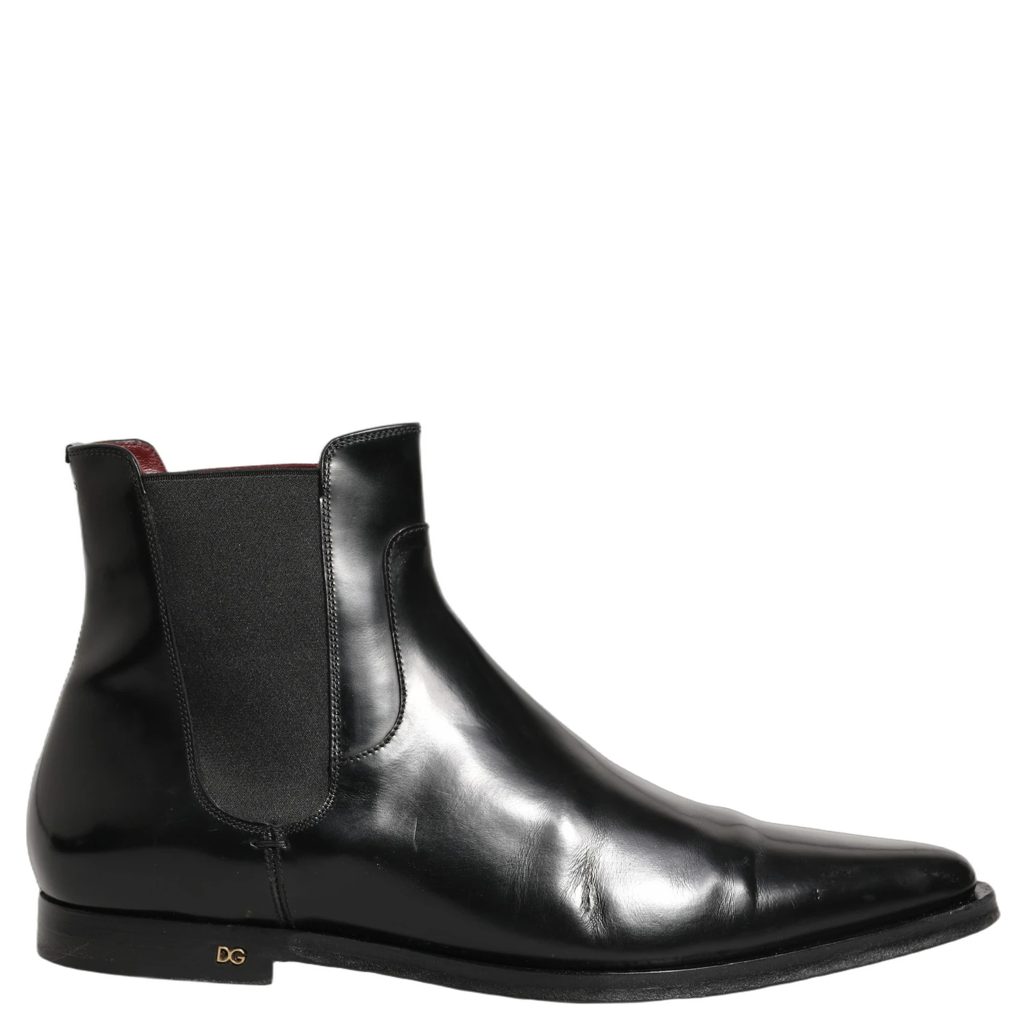 Black Chelsea Slip On Men Ankle Boots Shoes