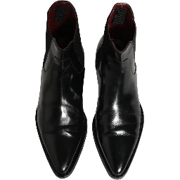 Black Chelsea Slip On Men Ankle Boots Shoes