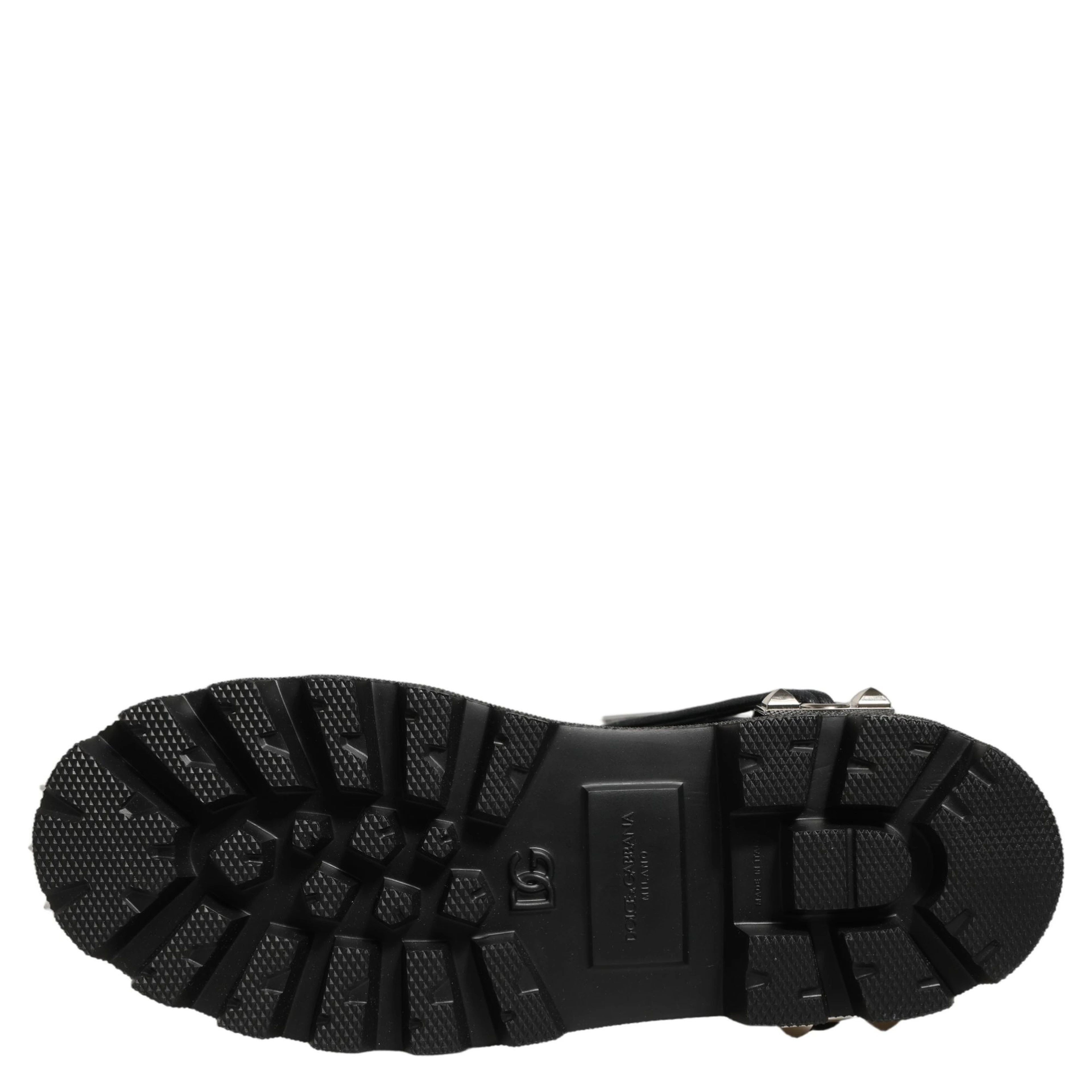 Black Stud Platform Combat High Boots Shoes
