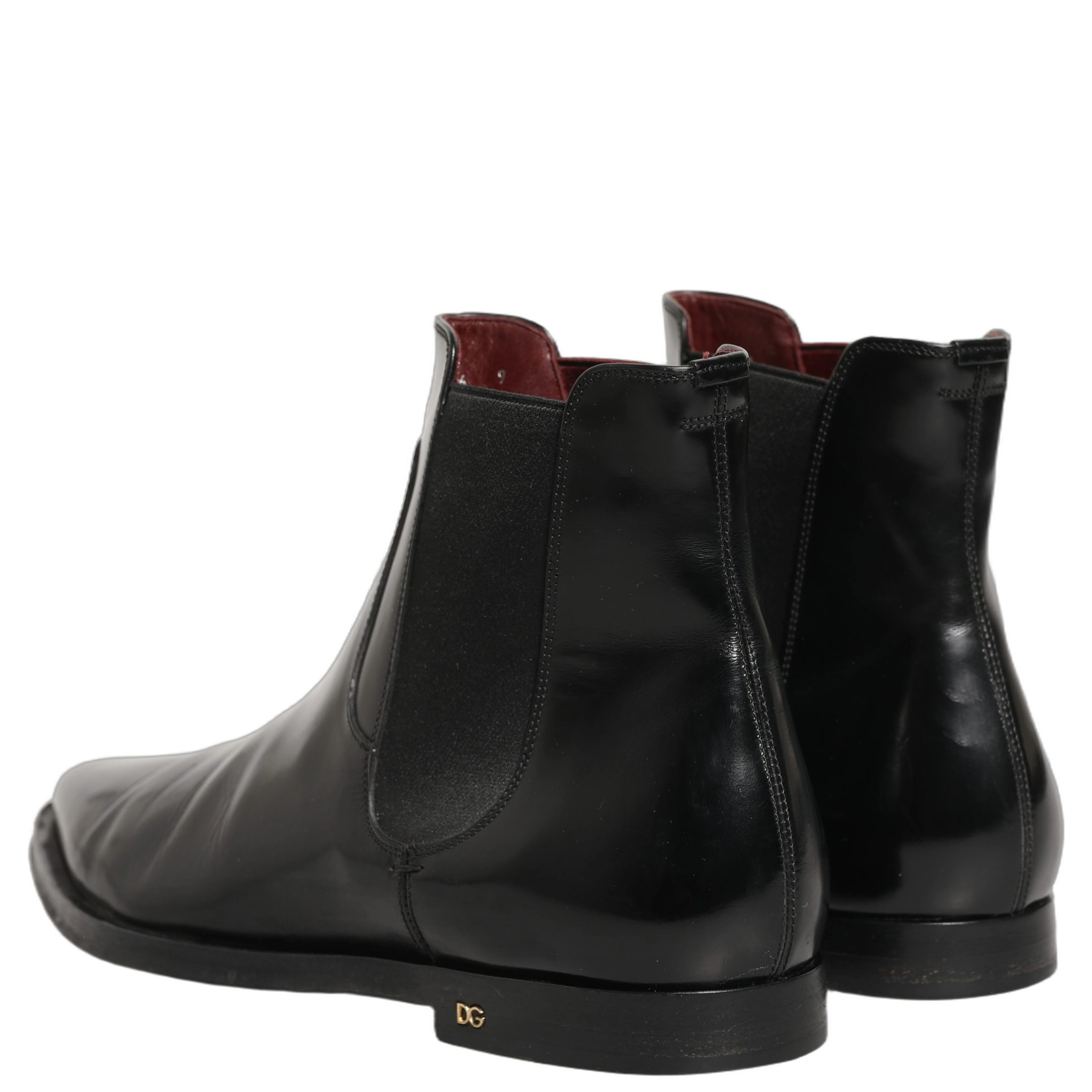 Black Chelsea Slip On Men Ankle Boots Shoes