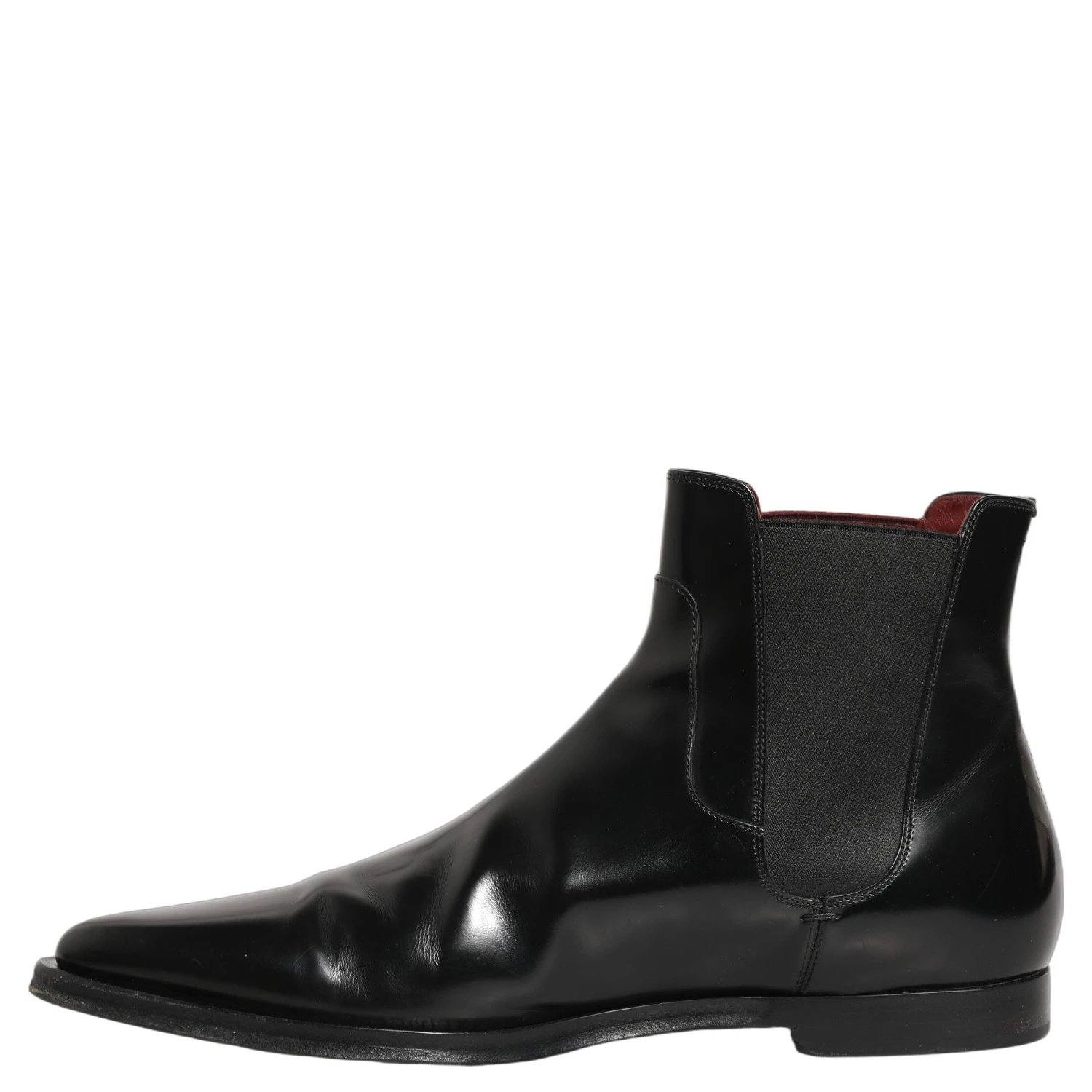 Black Chelsea Slip On Men Ankle Boots Shoes