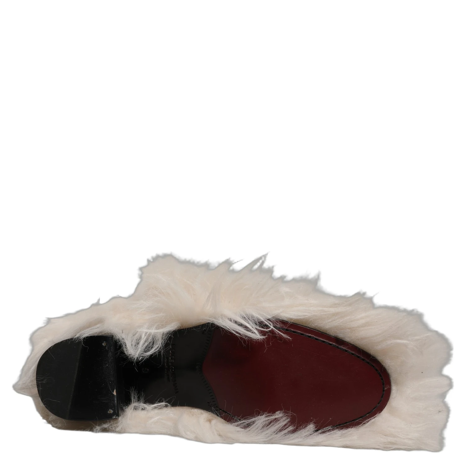 White Faux Fur Mid Calf Men Boots Shoes