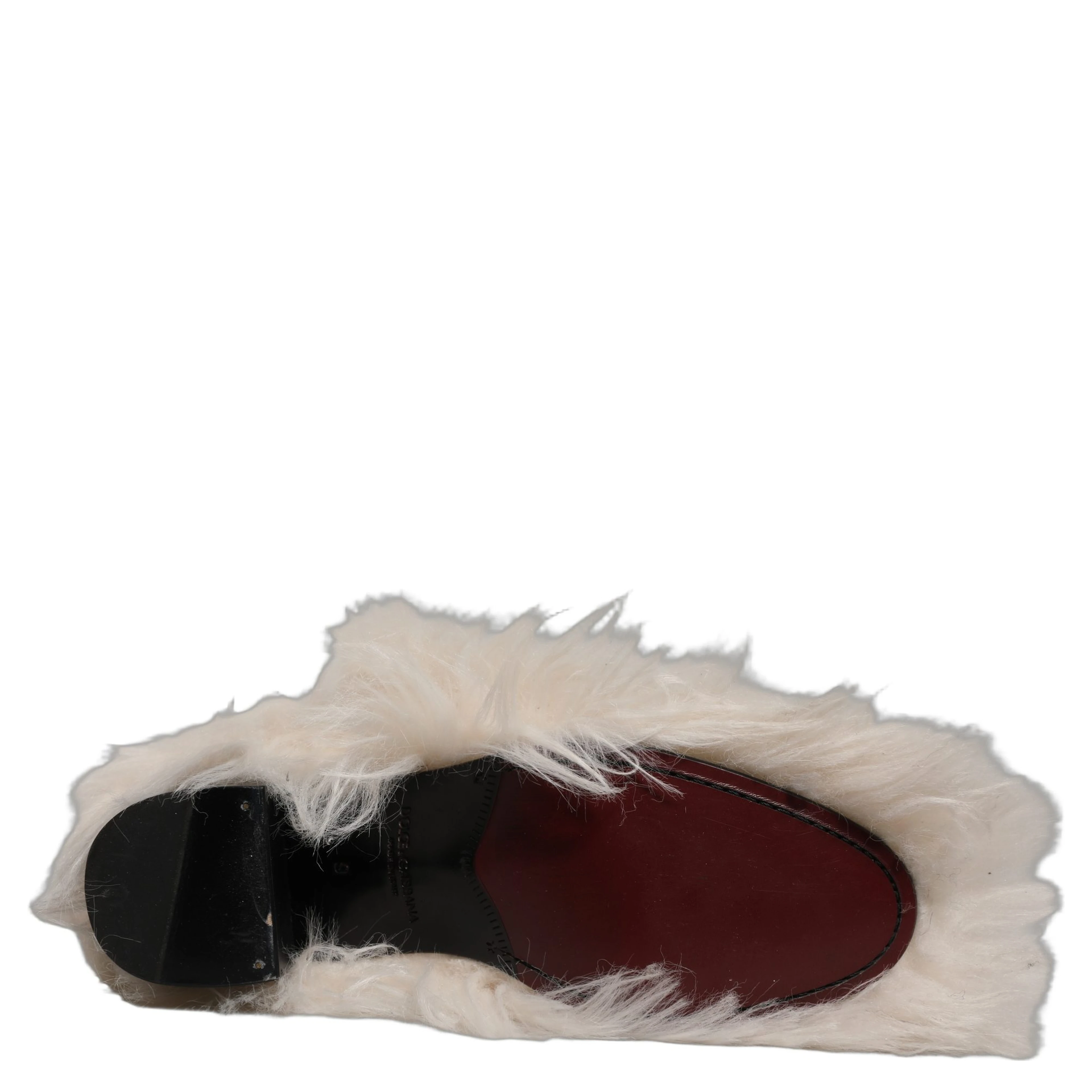 White Faux Fur Mid Calf Men Boots Shoes