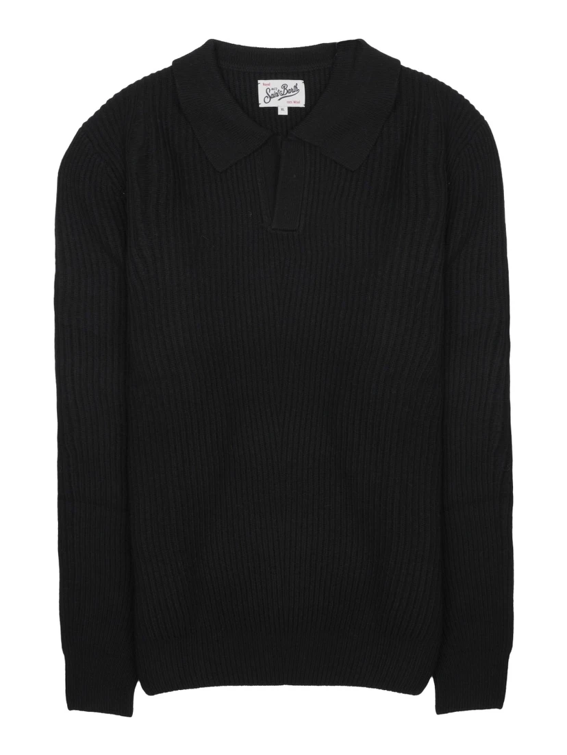 MAGLIA CON COLLETTO A POLO