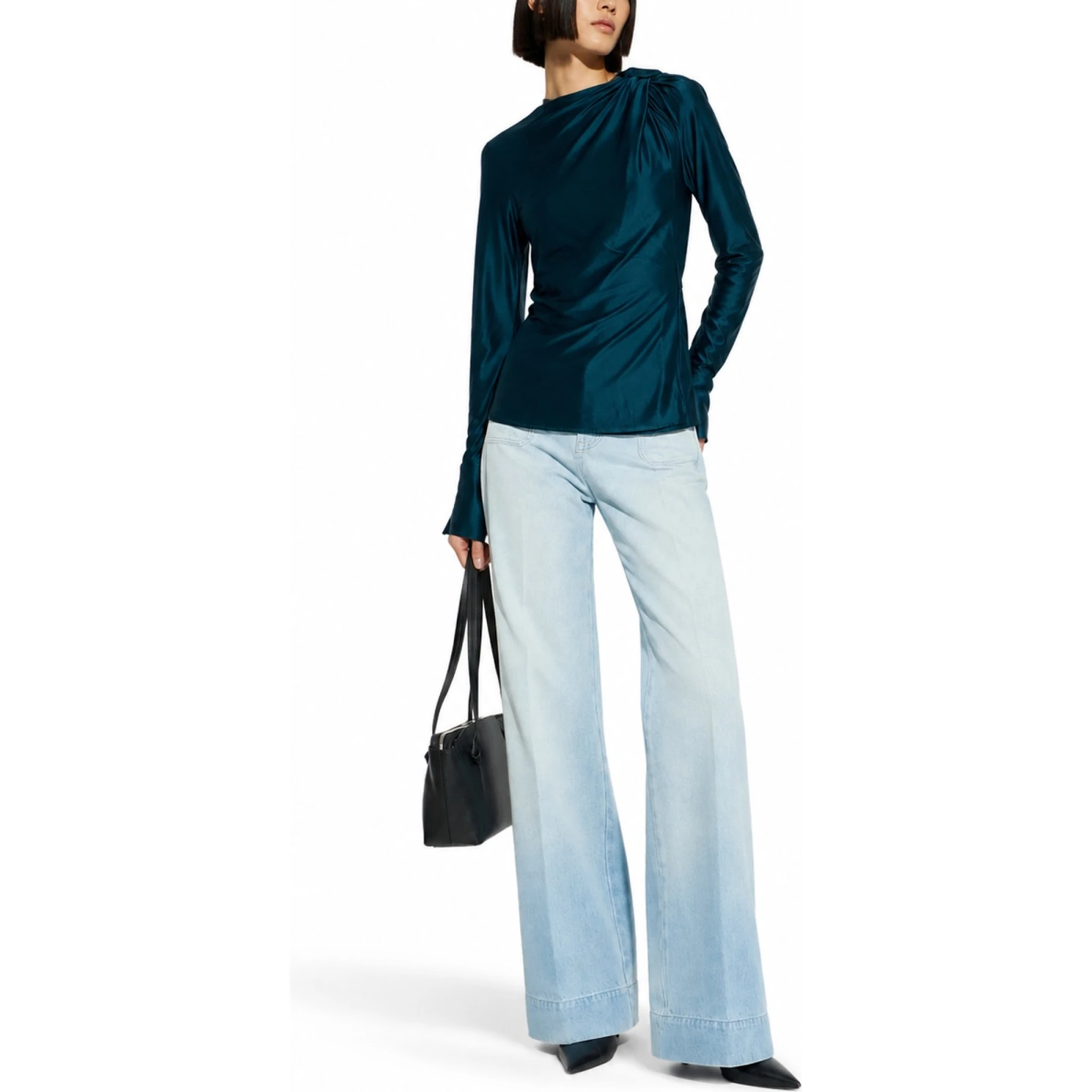 DRAPED BLOUSE