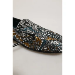 Multicolor Paisley Brocade Men Loafers Shoes