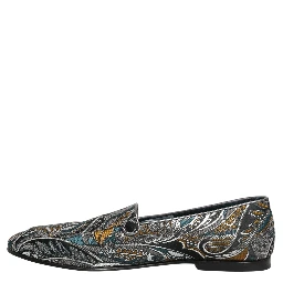 Multicolor Paisley Brocade Men Loafers Shoes
