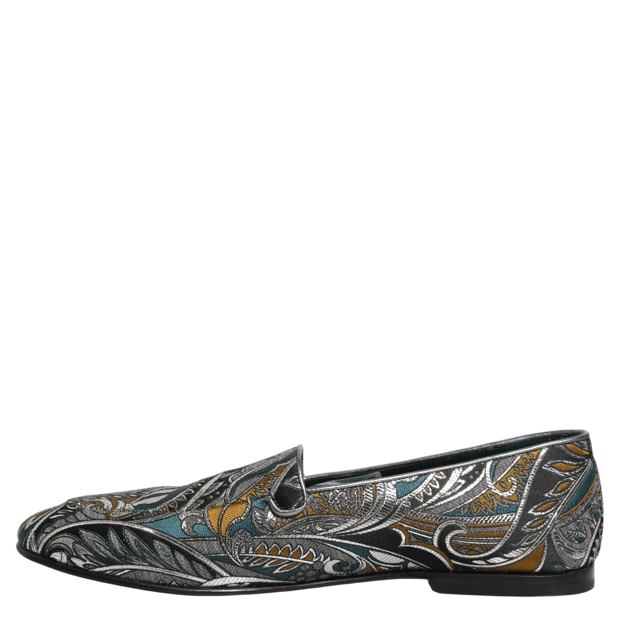 Multicolor Paisley Brocade Men Loafers Shoes