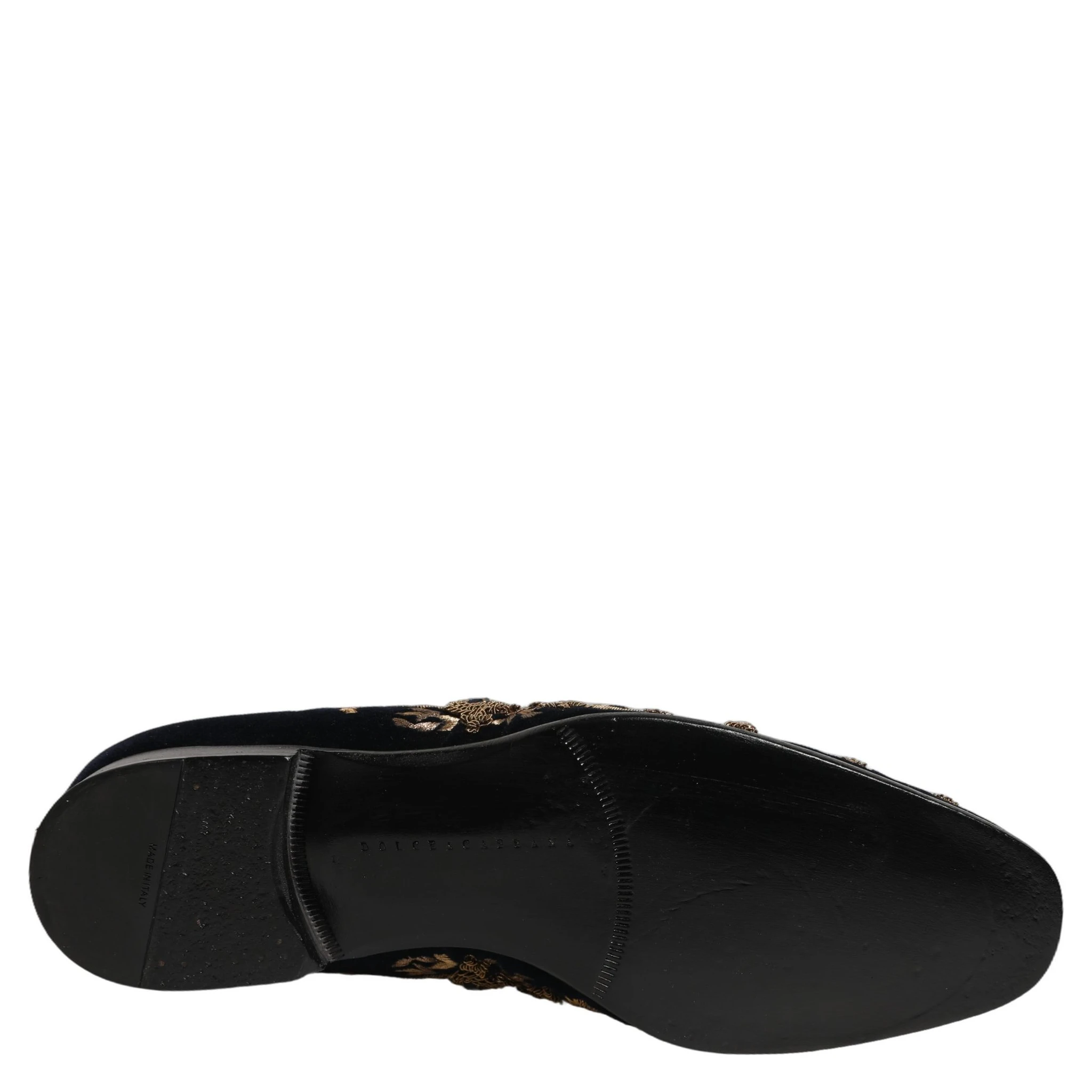 Black Velvet Embellished Dress Loafers Shoes