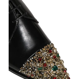 Black Embellished Derby Dress Formal Shoes