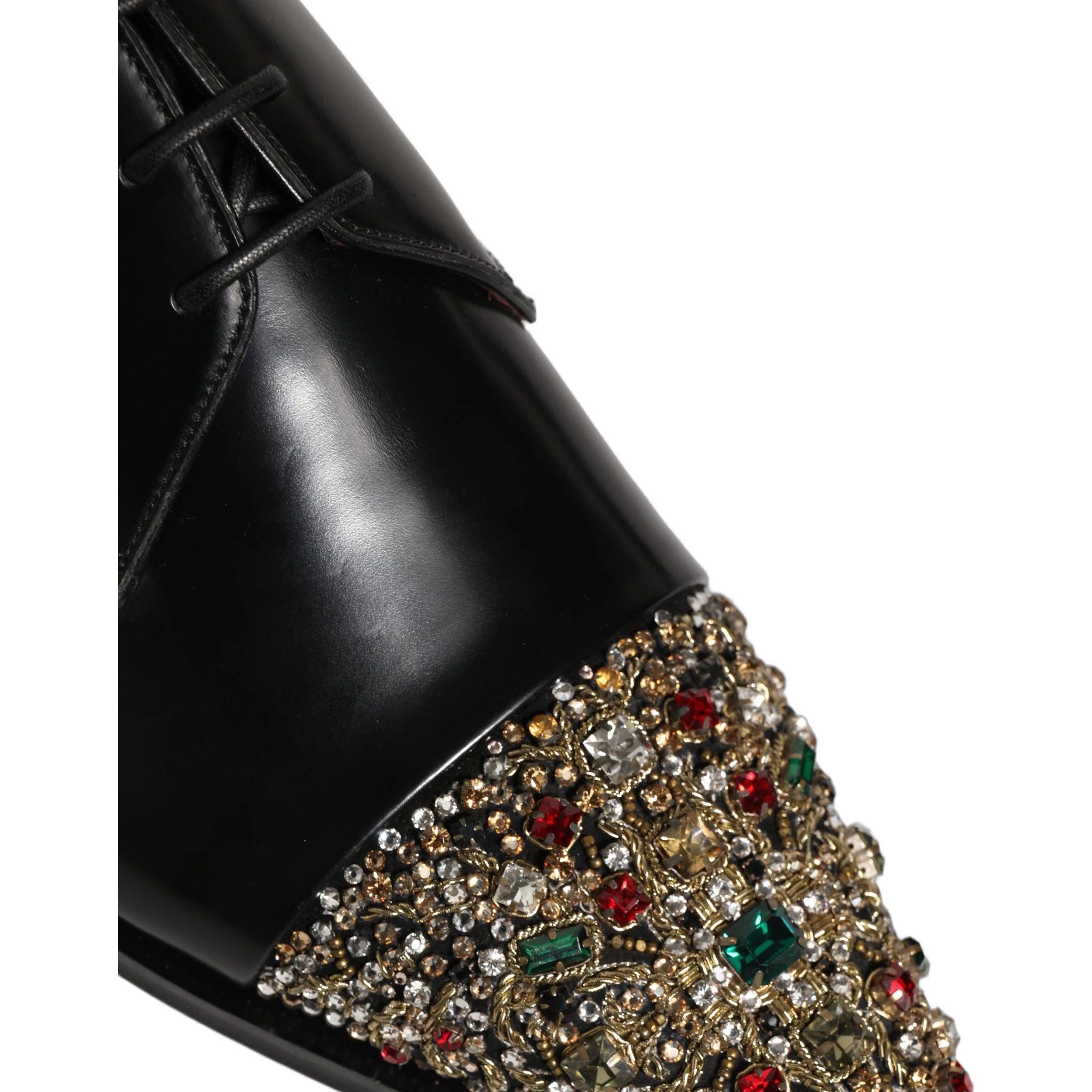 Black Embellished Derby Dress Formal Shoes