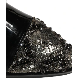 Black Embellished Men Derby Dress Formal Shoes