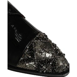 Black Embellished Derby Dress Formal Shoes