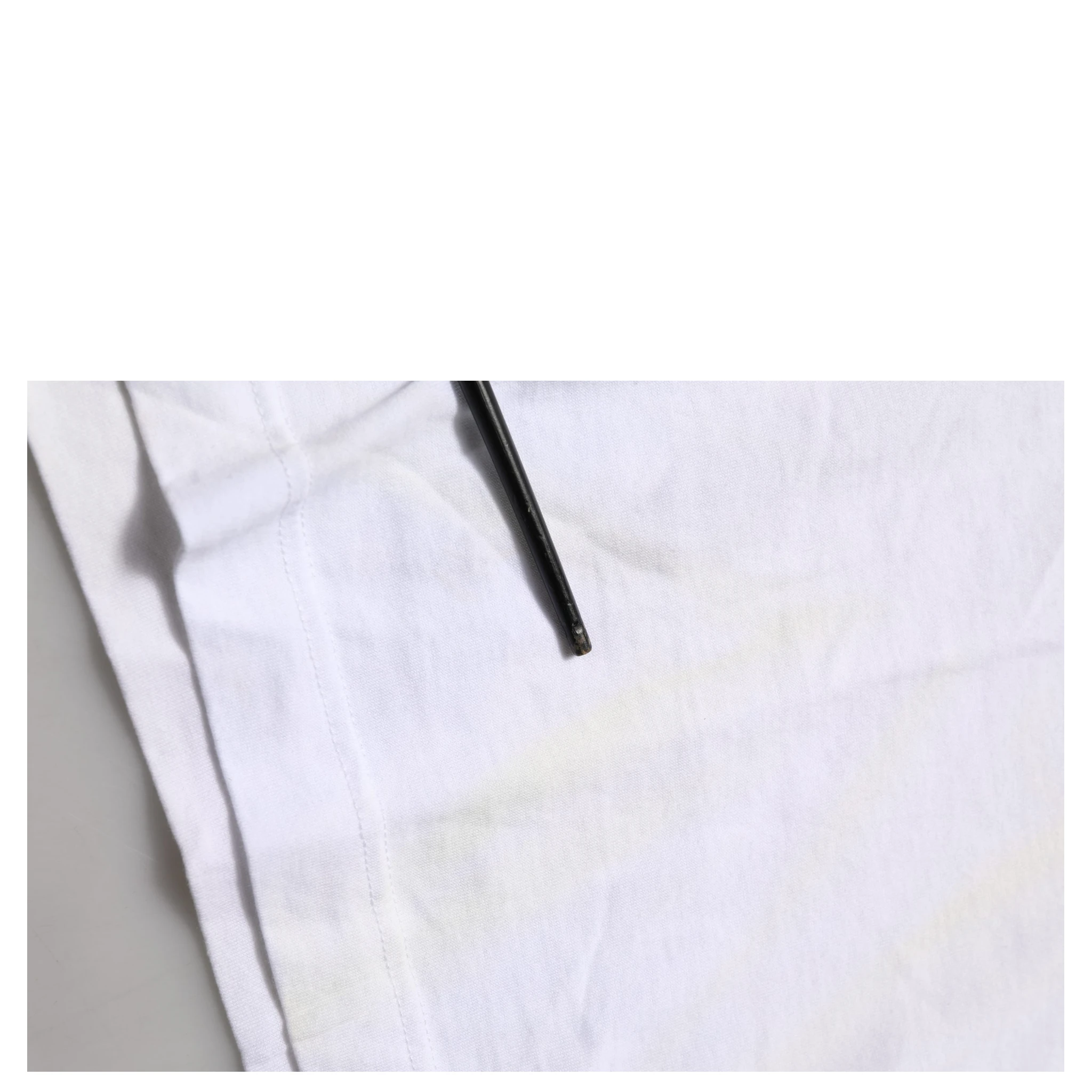 White D&G is Flowers Print Round Neck T-shirt