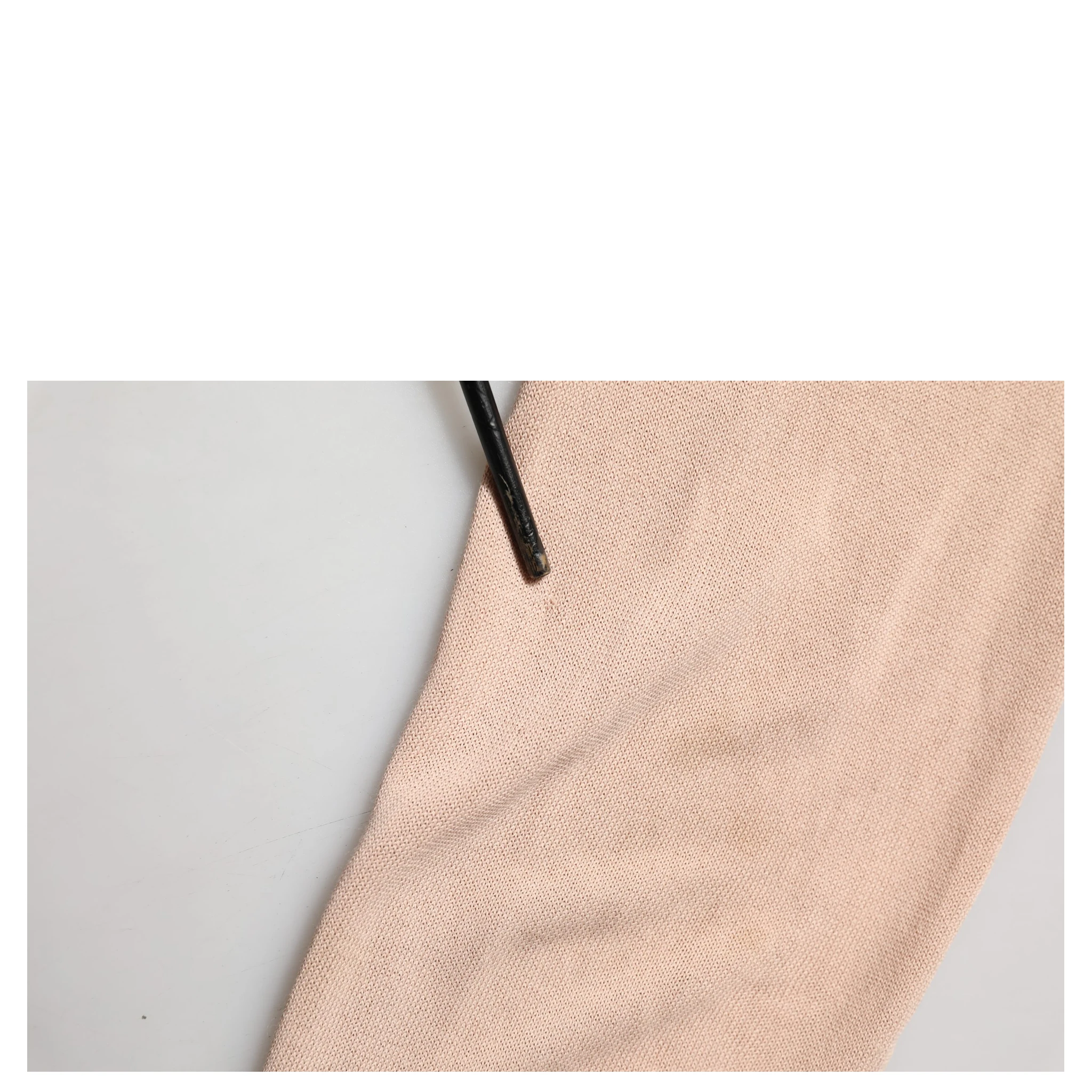Beige Ribbed V-neck Front Tie Cardigan Sweater