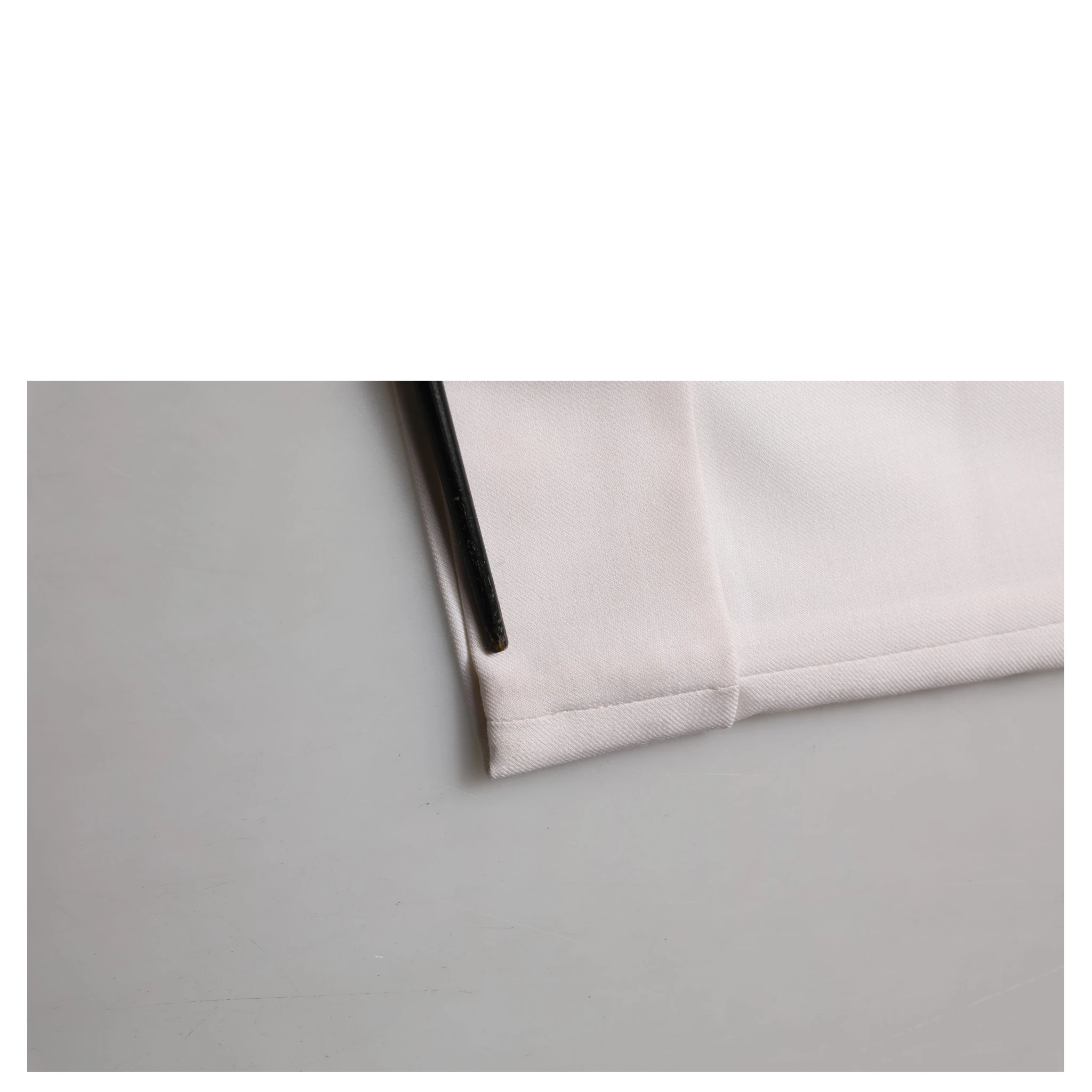White Skinny High Waist Chino Cropped Trouser Pants