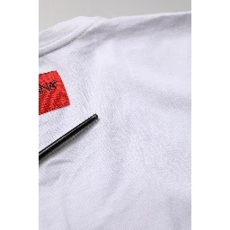 White Floral Graphic Short Sleeve Crew Neck T-shirt