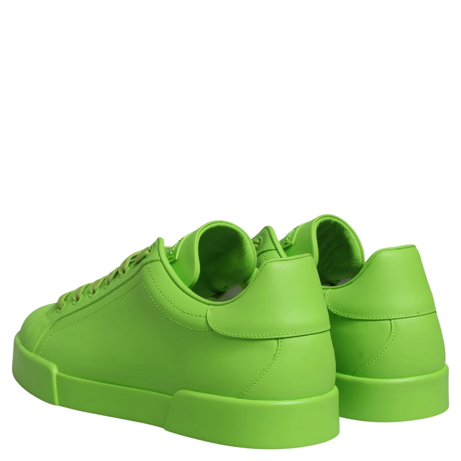 Green Leather Portofino Low Top Sneakers Shoes